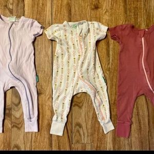 Parade T-shirt Sleepers 3-6 months x 3